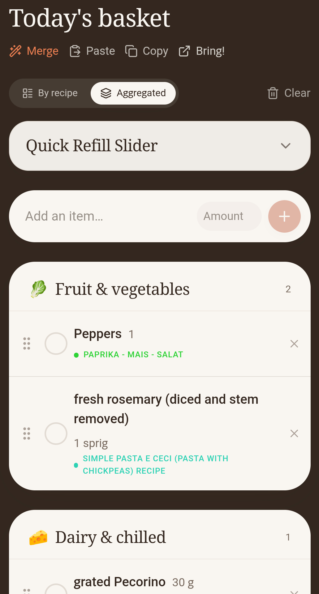 Build a smarter shopping list